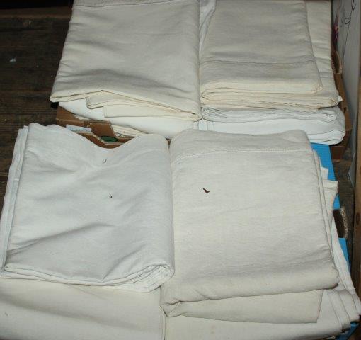 12 plain French Provincial linen sheets